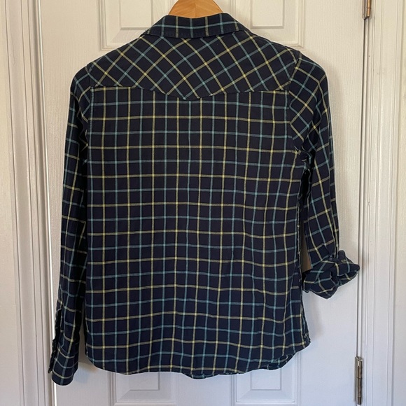 Lucky Brand Dixie Windowpane Flannel Shirt - Picture 9 of 9